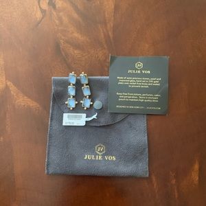 Julie Vos chalcedony blue earrings